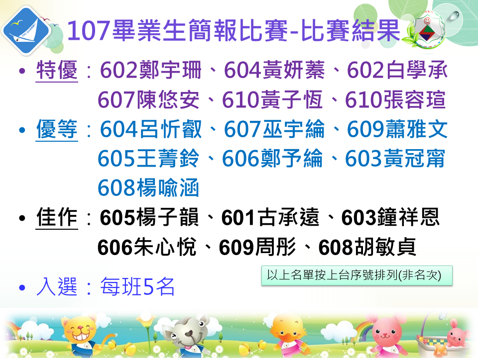 107簡報比賽